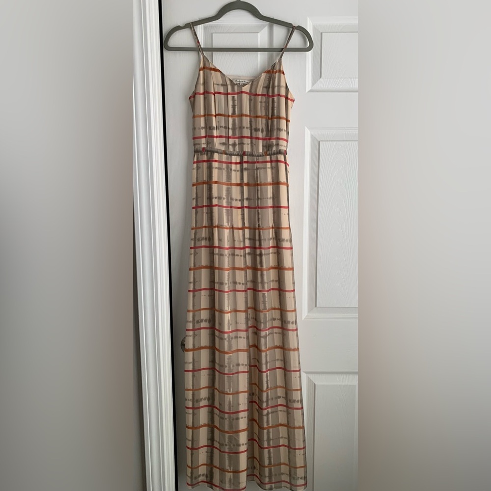 RARE Anthropologie Gingham Maxi 0